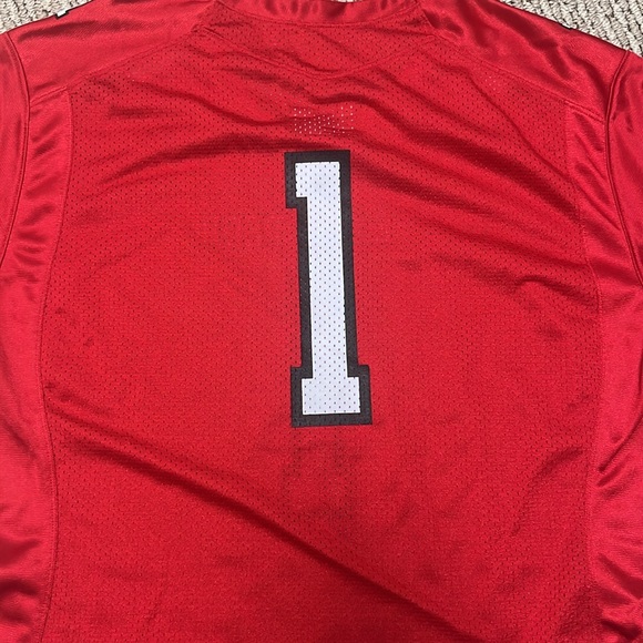 Texas Tech Under Armour #1 Jersey & Vintage  NCAA Embroidered Mascot Hat - Picture 7 of 12